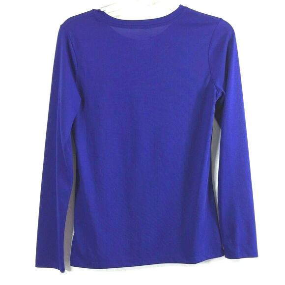 Reebok Mens Shirt Size Small Dri Fit‎  Long Sleeve Blue Pullover Top - Picture 4 of 4